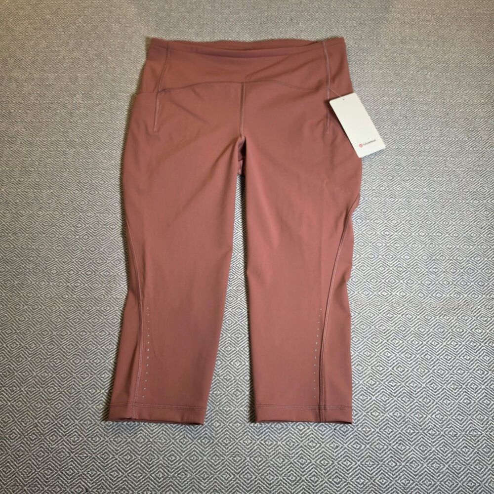 Lululemon Swift Speed High-Rise Crop 21" Leggings Size 14 Brier Rose